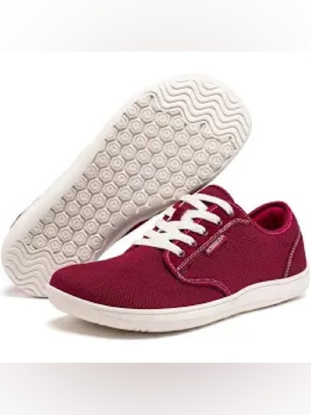HOBIBEAR Barefoot Minimalist Shoes EU 42 US Men 9 Women 10.5 Wide Toe Burgundy⁠